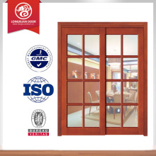 NEW DESIGN PVC wood glass door